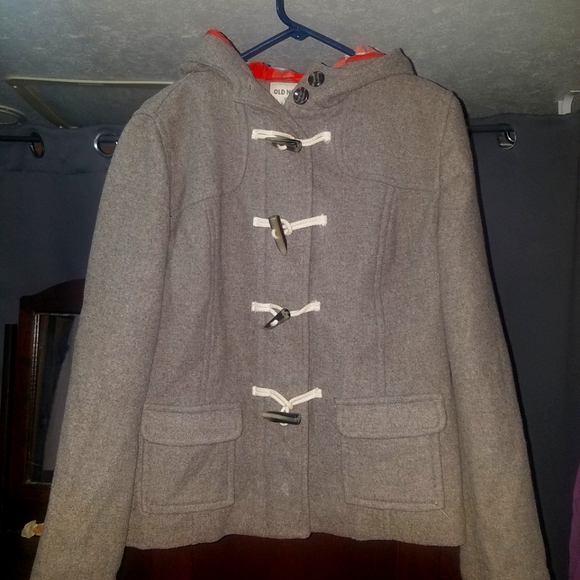 Old navy whool flannel lined peacoat - Picture 1 of 8